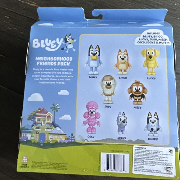 BLUEY Neighborhood Friends ~  8 Figure Pack ~ Bingo Lucky Judo Missy Muffin Coco - Picture 2 of 4